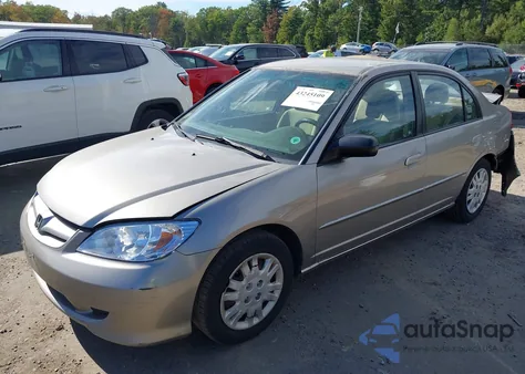 2004 Honda Civic Lx из США, поврежденный, VIN 2HGES16504H504561